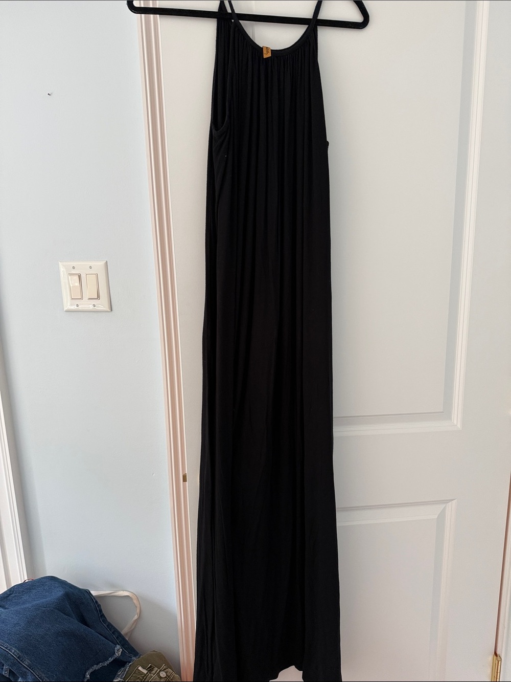 Rachel pally black ribbed maxi dress